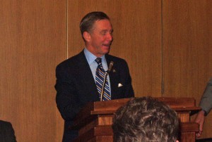 Rep. Stephen Lynch spoke at the meeting.